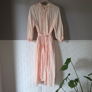 Suzuki Takayuki Flared Linen Dress